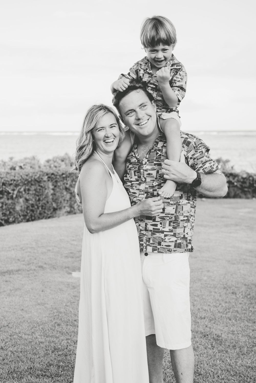 Candid family photography session in Oahu Hawaii.