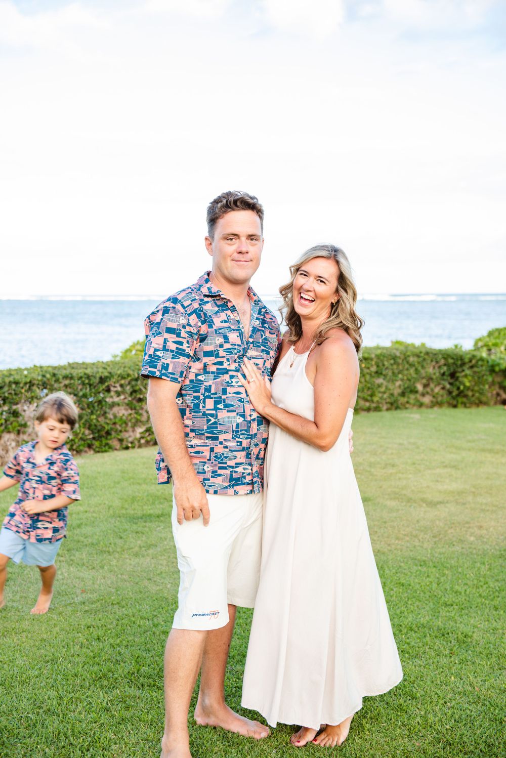 Candid family photography session in Oahu Hawaii.