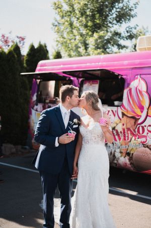 Ice cream truck at wedding