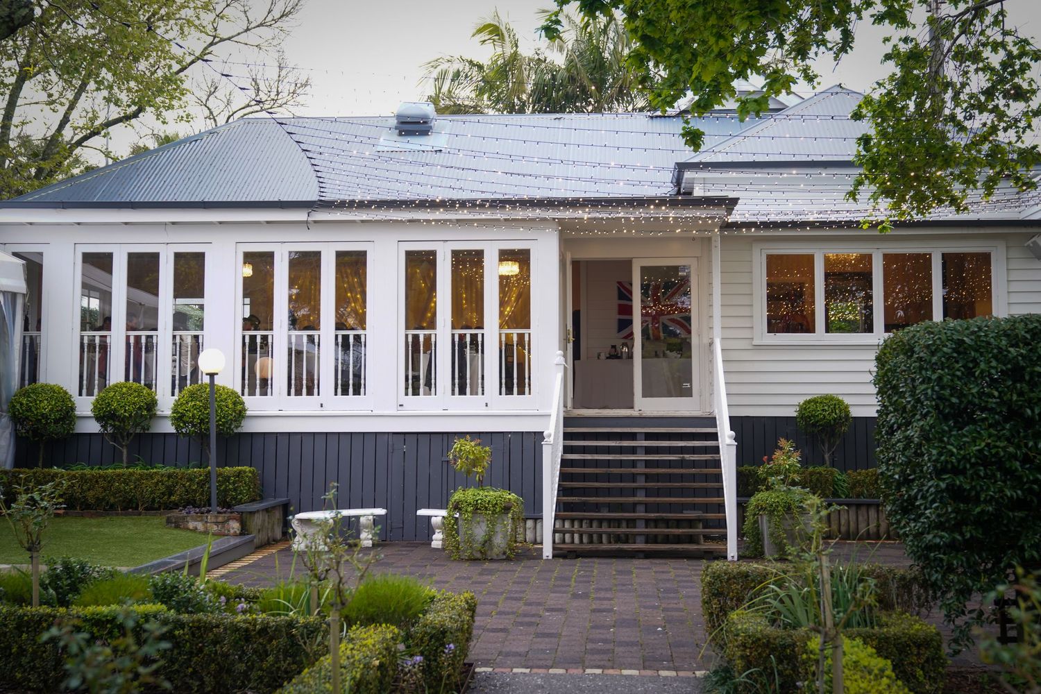 Allely Estate Villa fairy lights gardens wedding