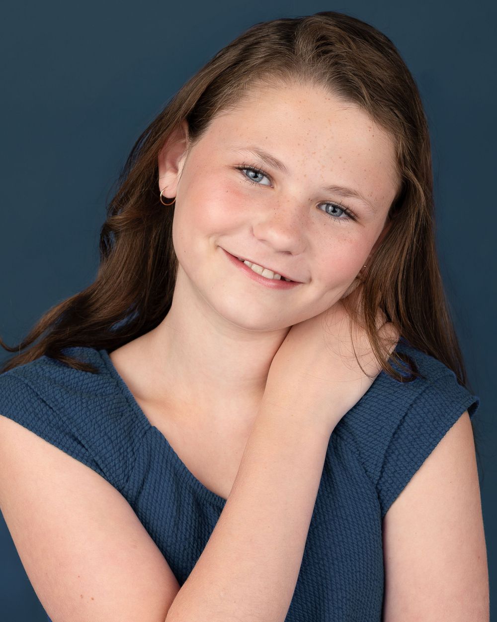 child headshot at a home studio i