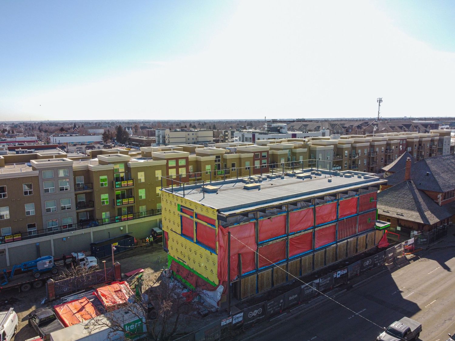 Edmonton Belgian Stationpark building drone photography