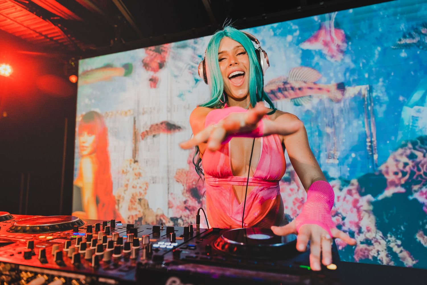 DJ Tigerlilly playing a set at Eatons Hill Hotel