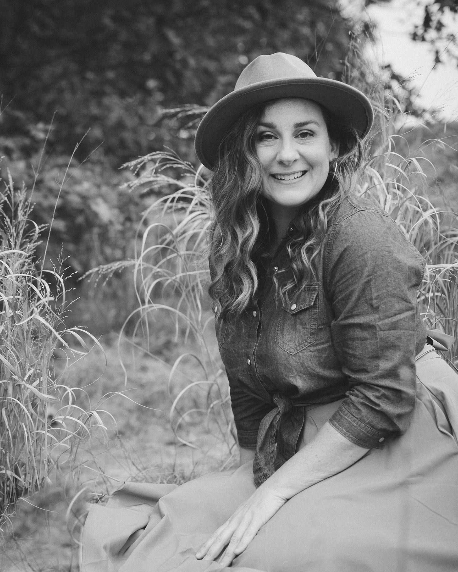 Artistic portrait of photographer Olivia Gird with an editorial, storytelling style.