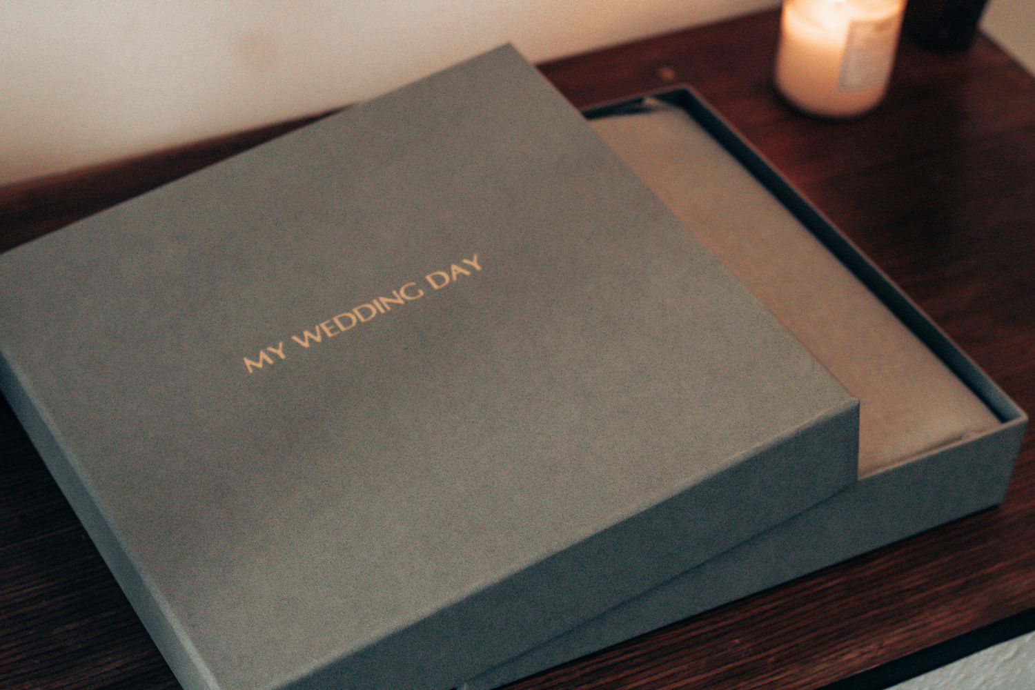 A collection of cherished moments captured in a Hampshire wedding album.