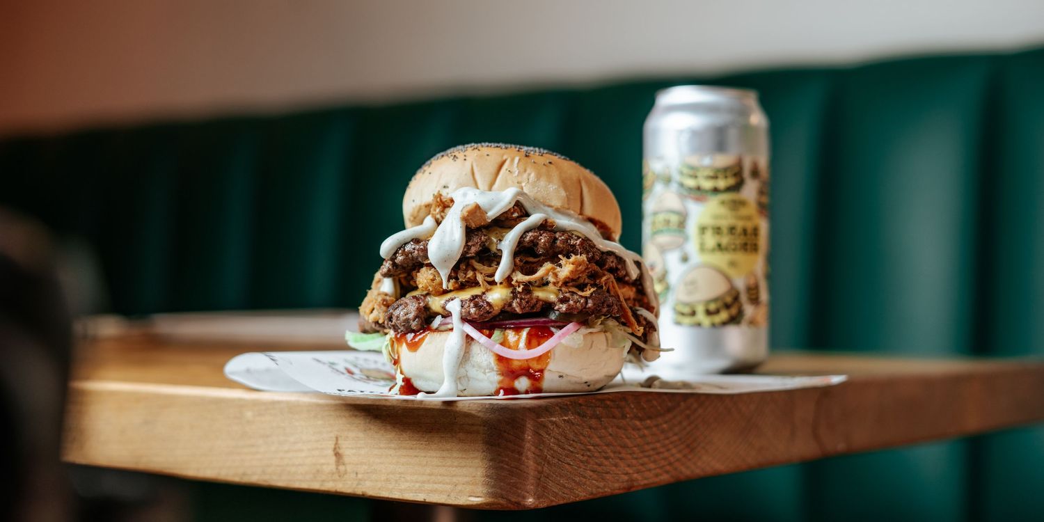 Burger and ale, what more could you ask for. Patty freaks, restaurant food shoot. Lichfield