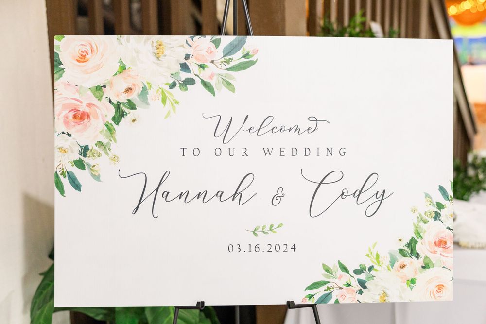 wedding welcome sign