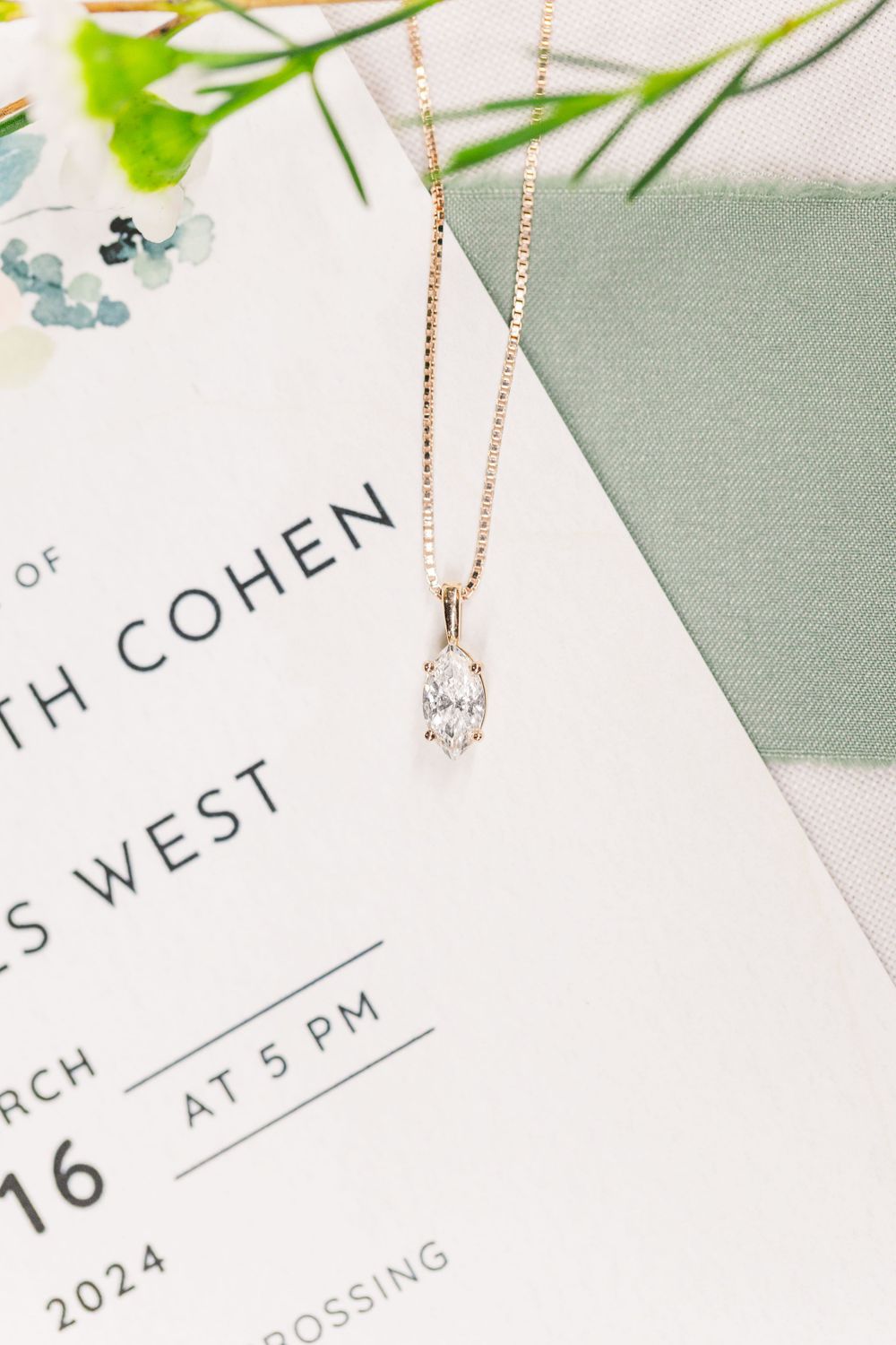 wedding details necklace