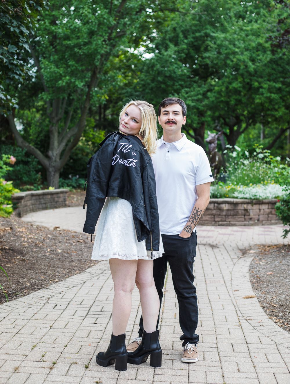 engagement photoshoot in Lombard, IL chicago engagement photographer