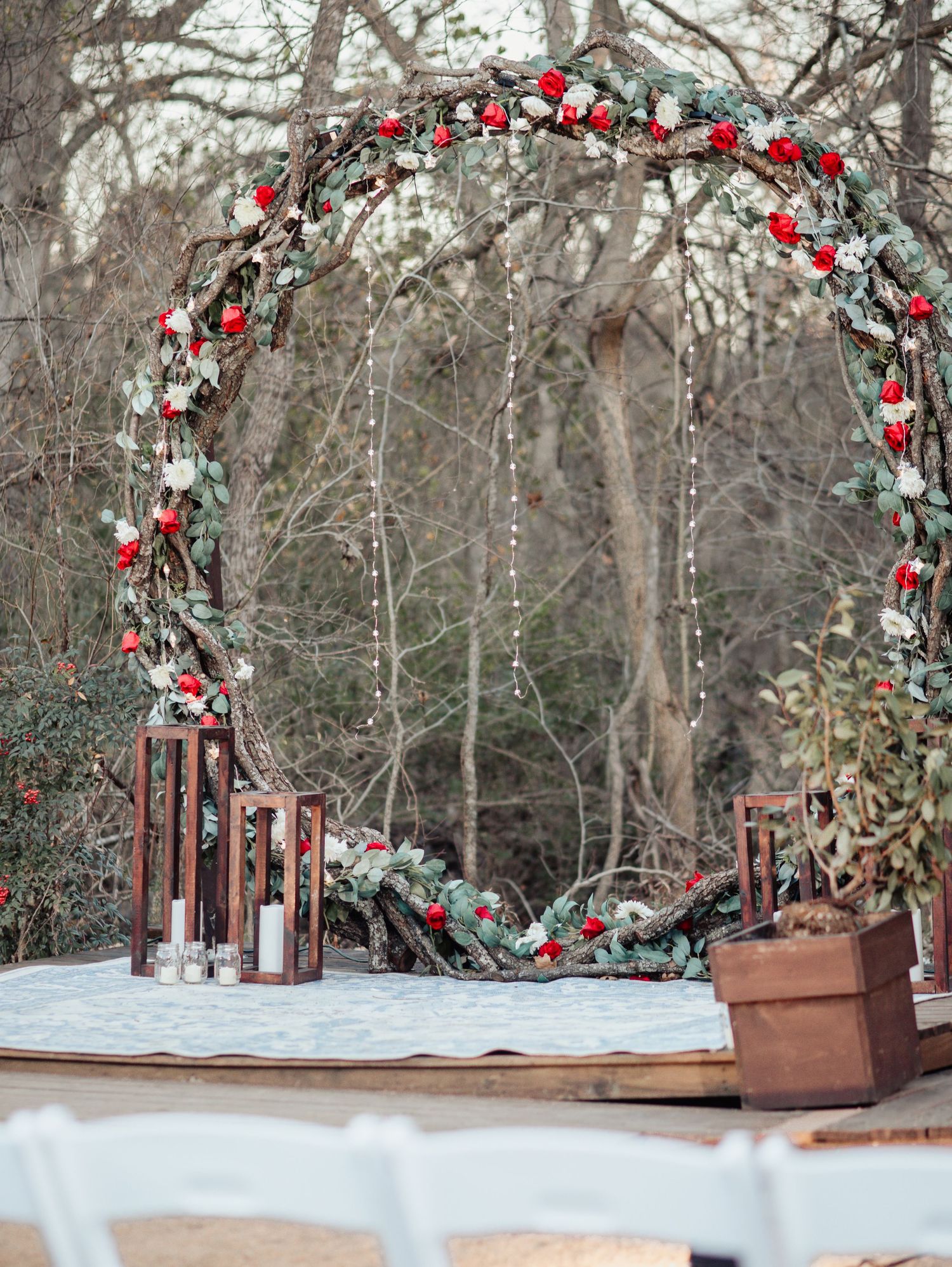 Arrowhead weddings and events altar boho style
