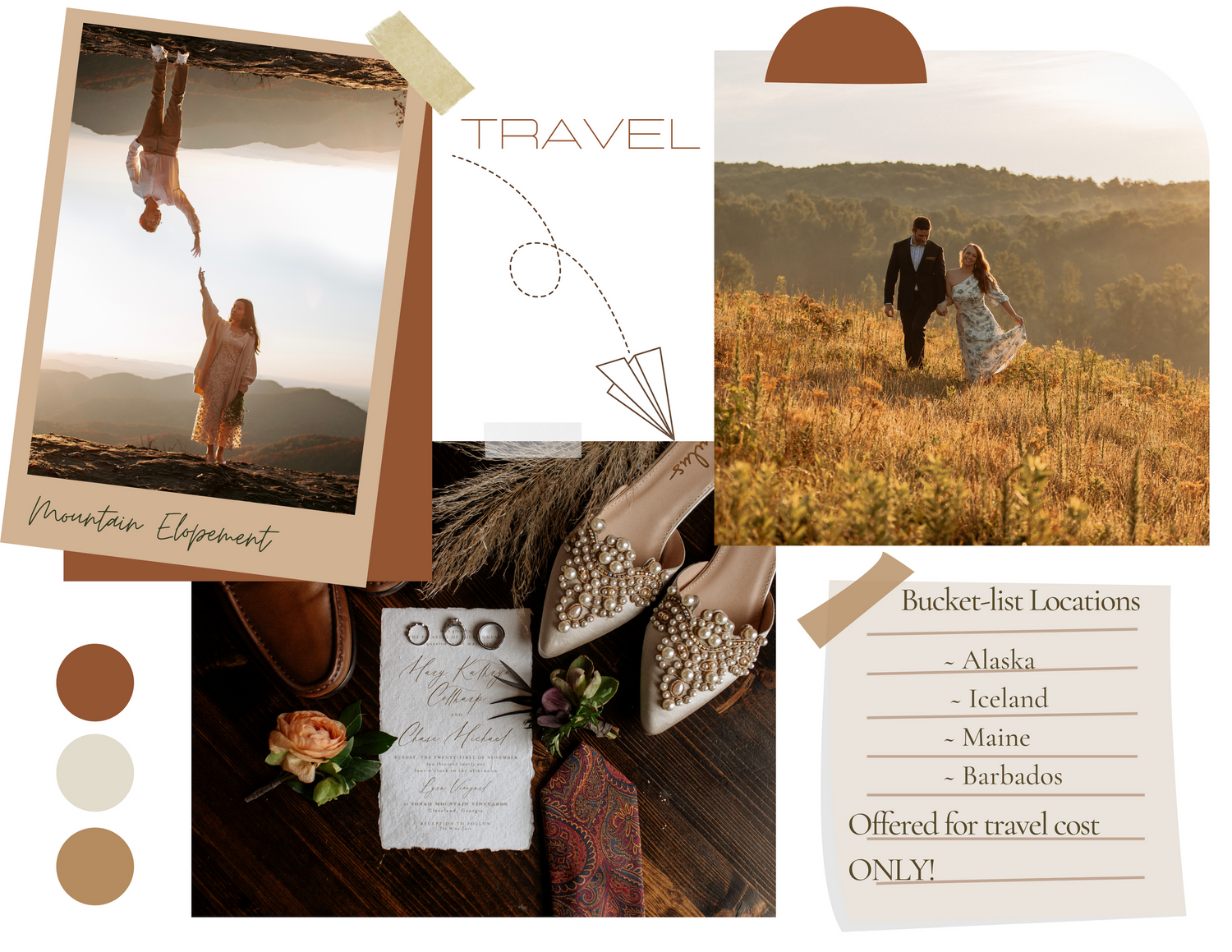 Travel photographer destination wedding mountains blue ridge North Carolina black balsam Alaska Barbados Maine pnw
