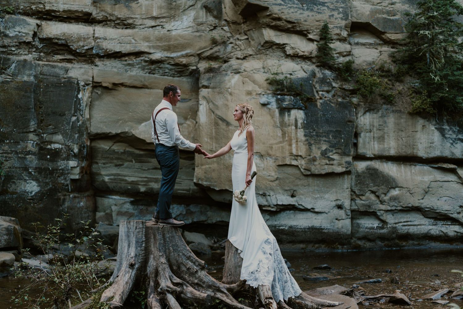 Alberta Elopement Photographer - Canadian Elopement Photographer - Mountain Elopement