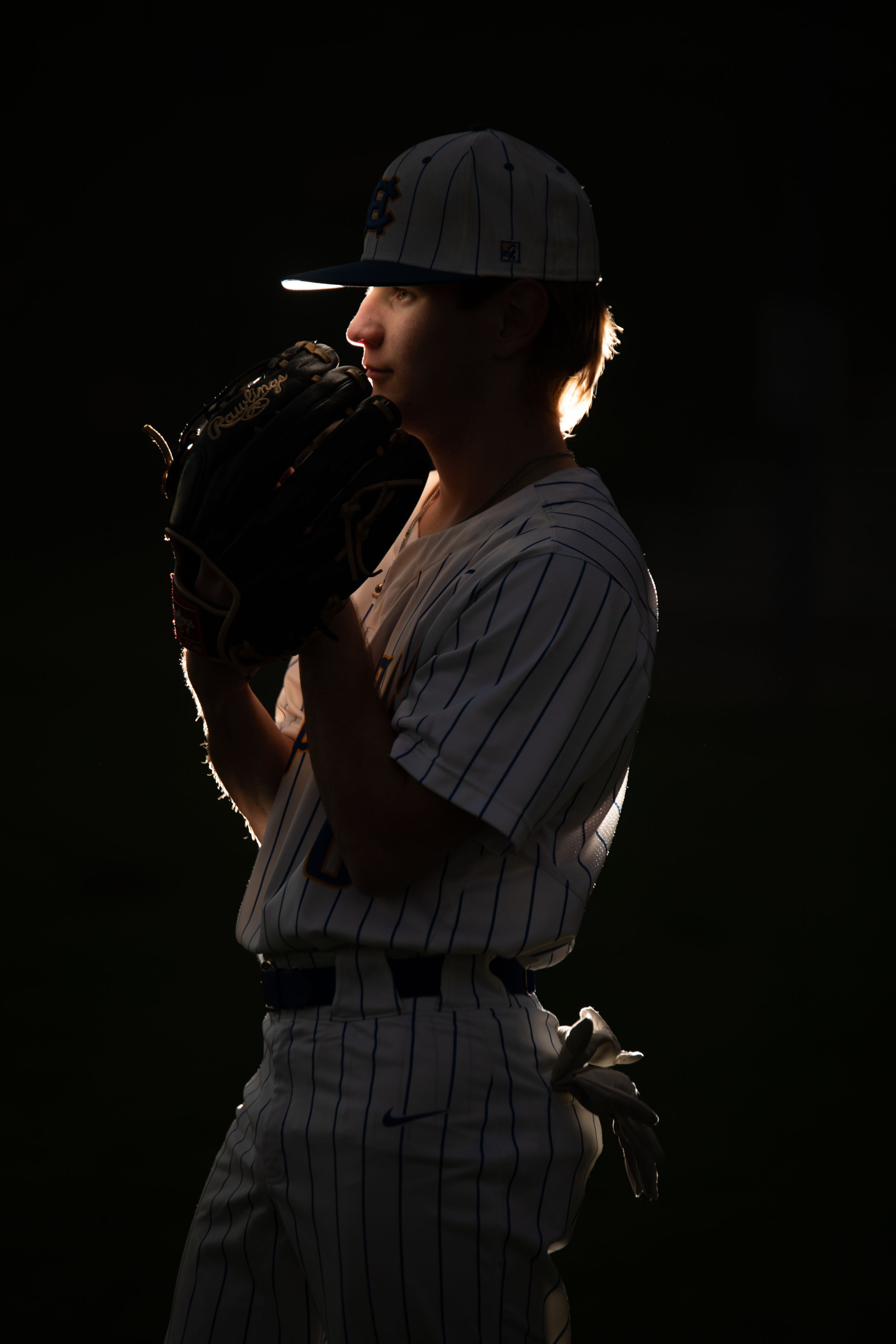 senior boy unique baseball portraits high school sports photography