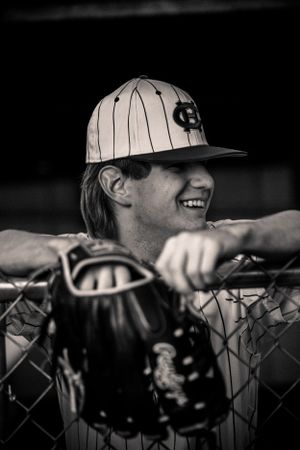 senior boy unique baseball portraits high school sports photography