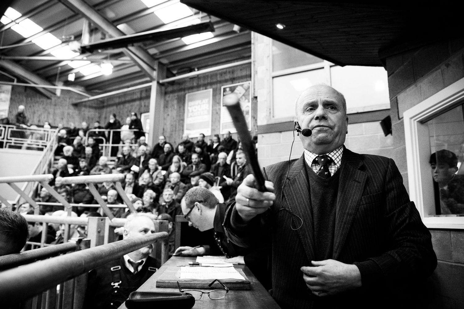 auctioneer selling at a sale