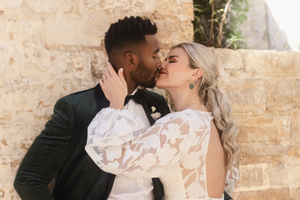 Midlands Bride and Groom at Wedding Kissing Photography