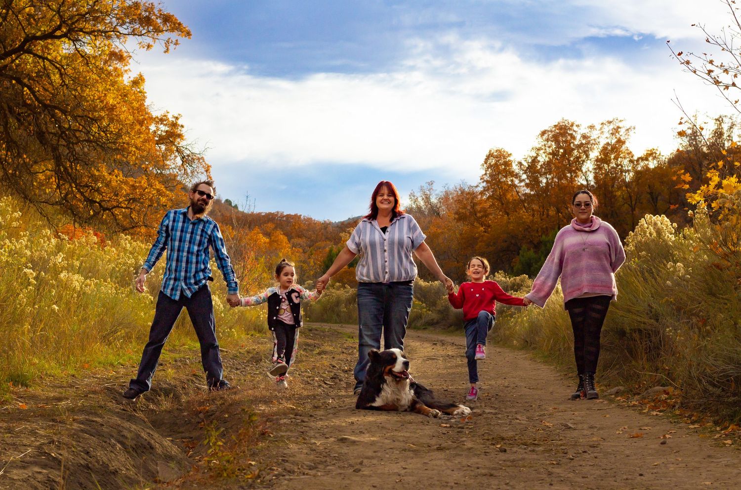 Fall Family photoshoot taken at Yellowfork Canyon, Utah.
