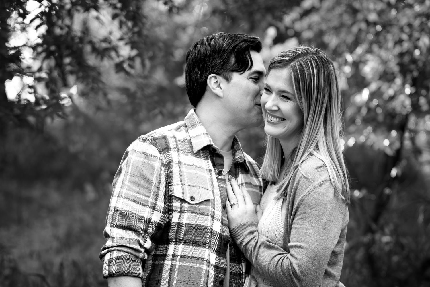 Cibolo Creek Nature Center Cibolo Creek Center for Conservation husband and wife photo in black and white
