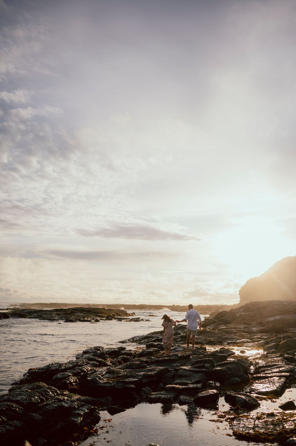 Couple Portrait at Sunset Shelly Beach Kilcunda