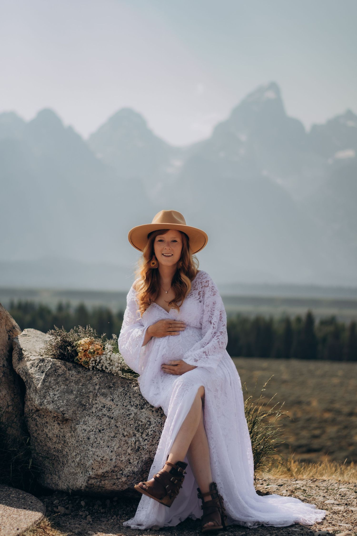 maternity photoshoot in Jackson hole wy