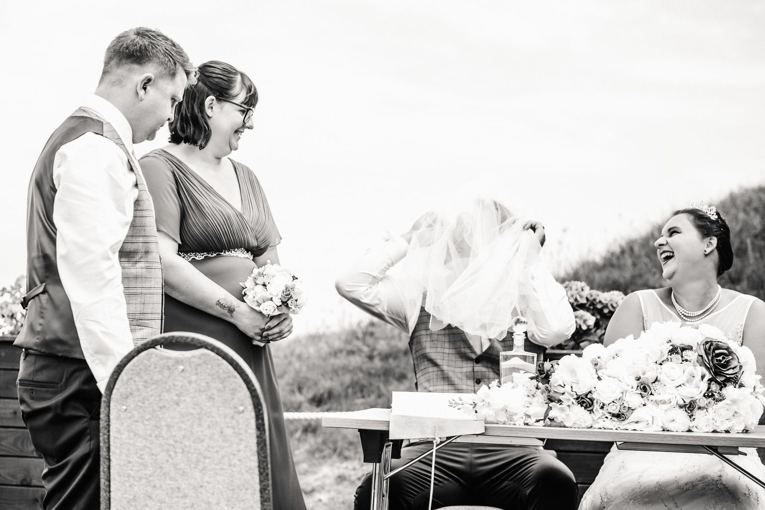 Wedding at Nothe Fort Weymouth, celebrant Dorset Wedding. Weymouth wedding photographer