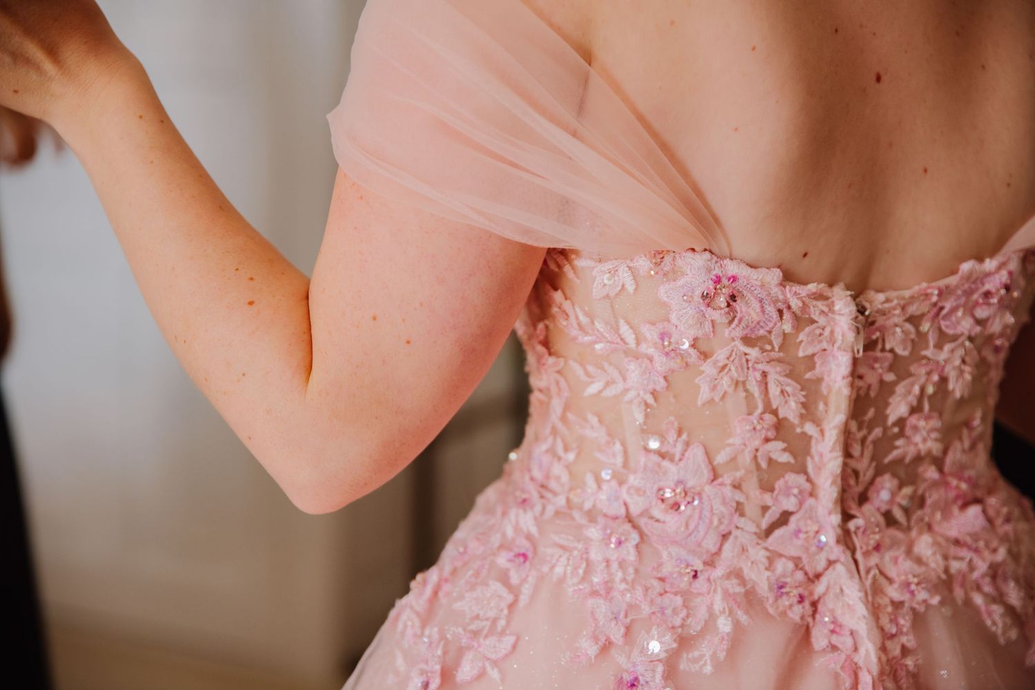 Upwey House. Wedding venue in Weymouth. Manor house wedding Dorset. Outdoor wedding Dorset.   Pink wedding dress. Bridal Reloved Dorchester