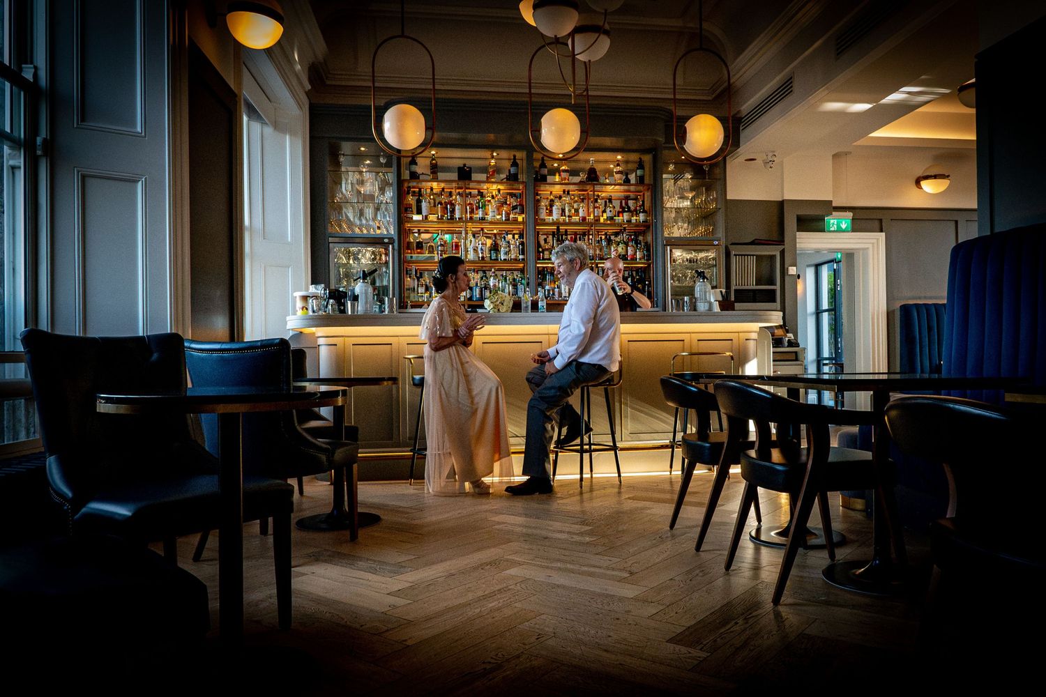 eleanor barry photography newborn waterford munster wedding couple the old bank dungarvan sitting at the bar