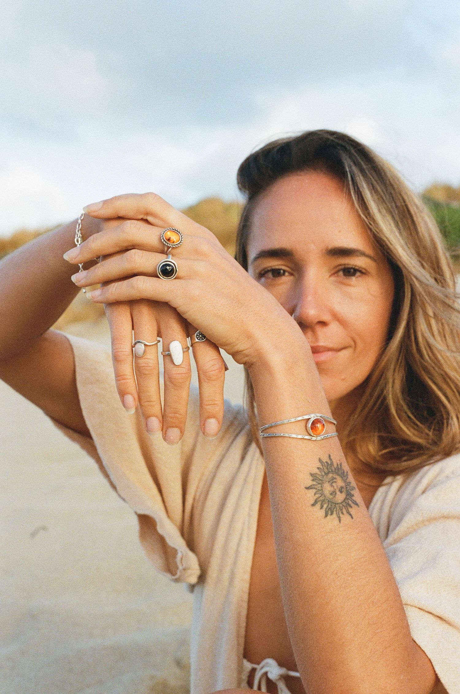 Branding photoshoot for Feral Cloud, ethically made jewelry in margaret river