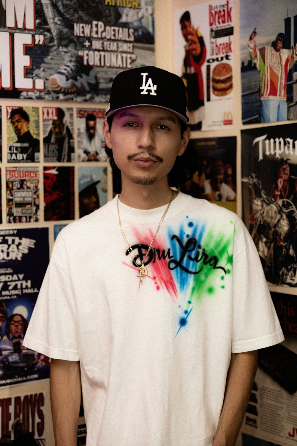 Portrait photoshoot with local Rapper Dru Lira at a photography and videography studio in downtown Los Angeles.