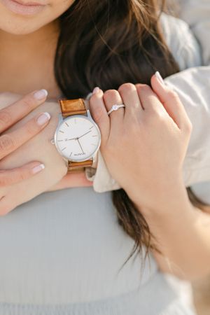 Engagement session ring and watch by Chelsee Rawe