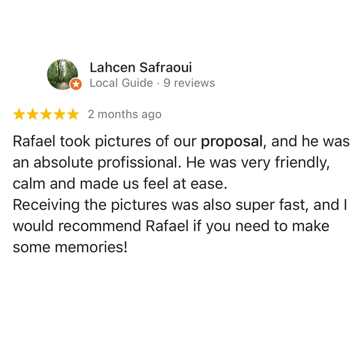 Proposal reviews Split Photo Agency