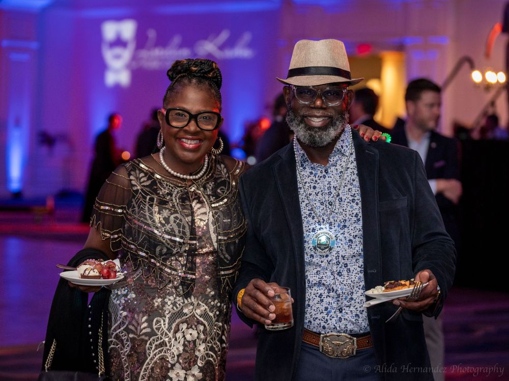 african american couple photography at  Reliaquest Bowl gala 2024