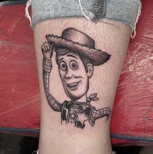 Woody from Toy Story, Dotwork.