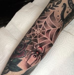 Dotwork spiderweb gap filler.