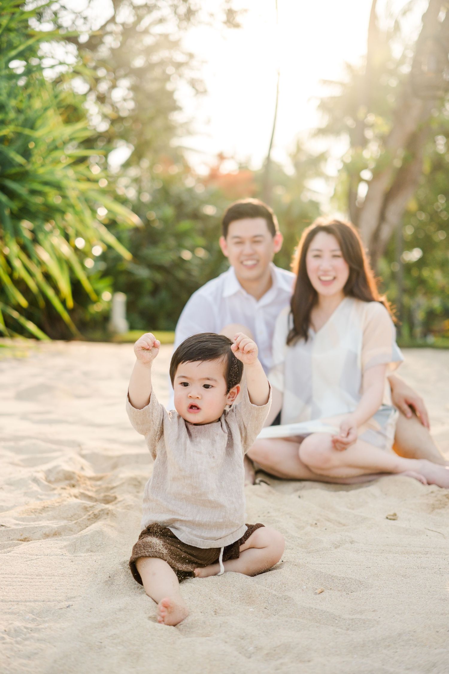 family photo in bali