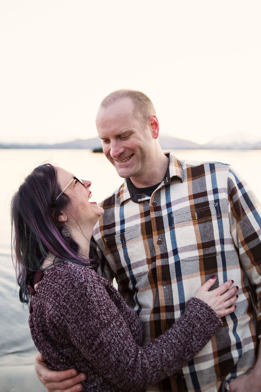 Laughing man and woman in Kodiak