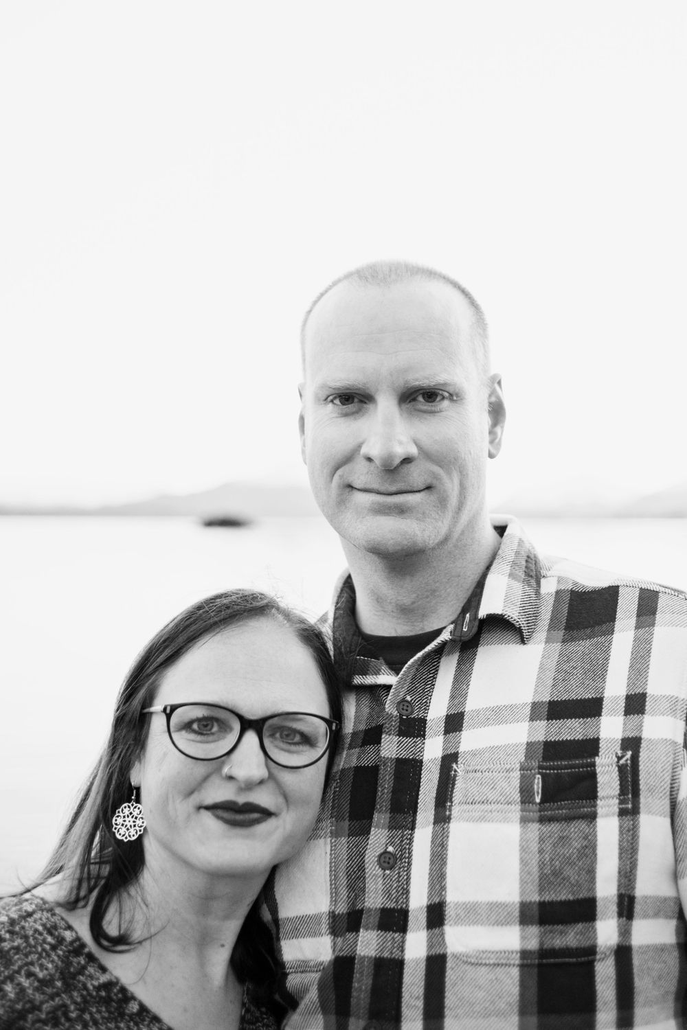Formal portrait of married couple