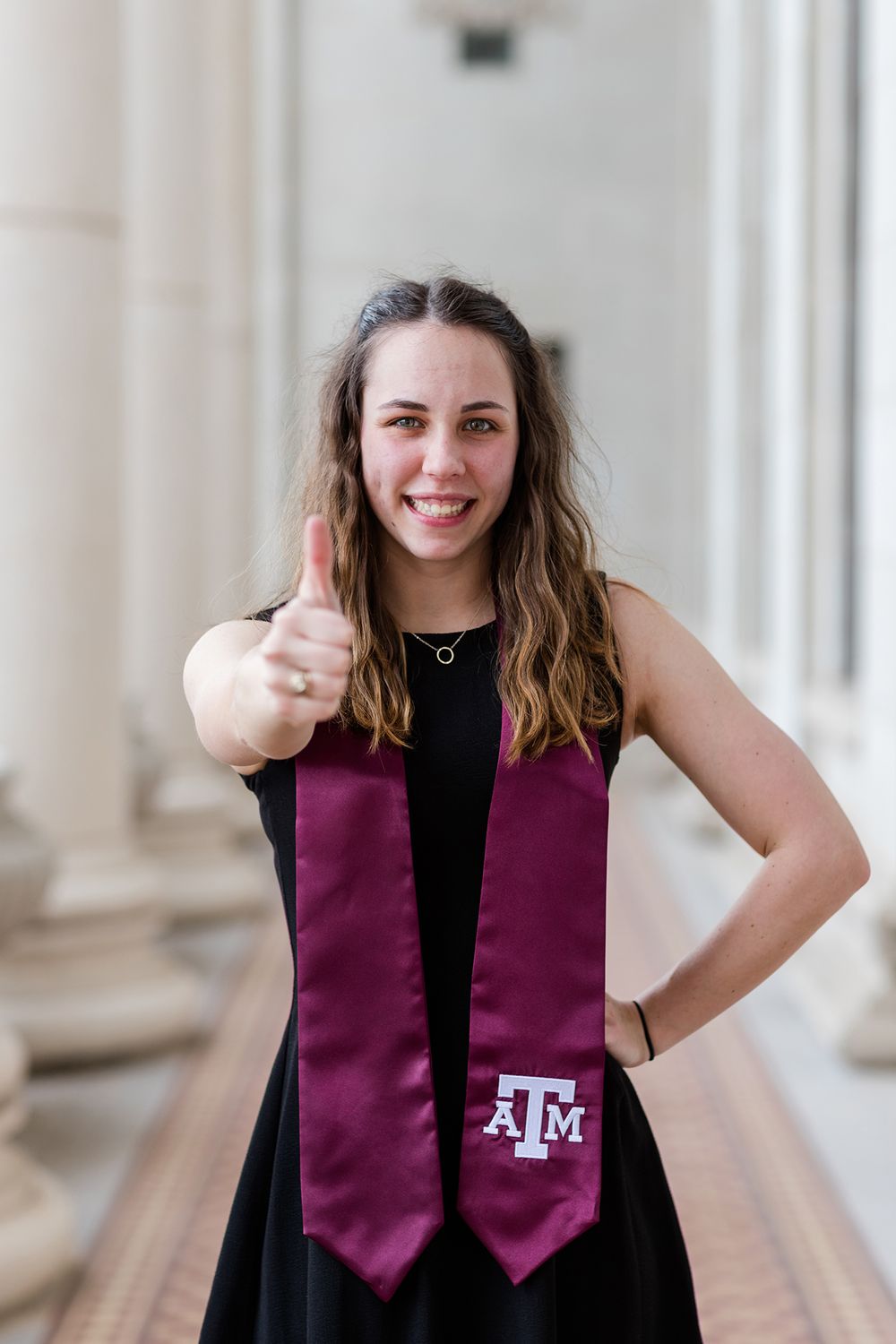 Texas A&M University Senior Photo Photographer Jack K. Williams Administration Building