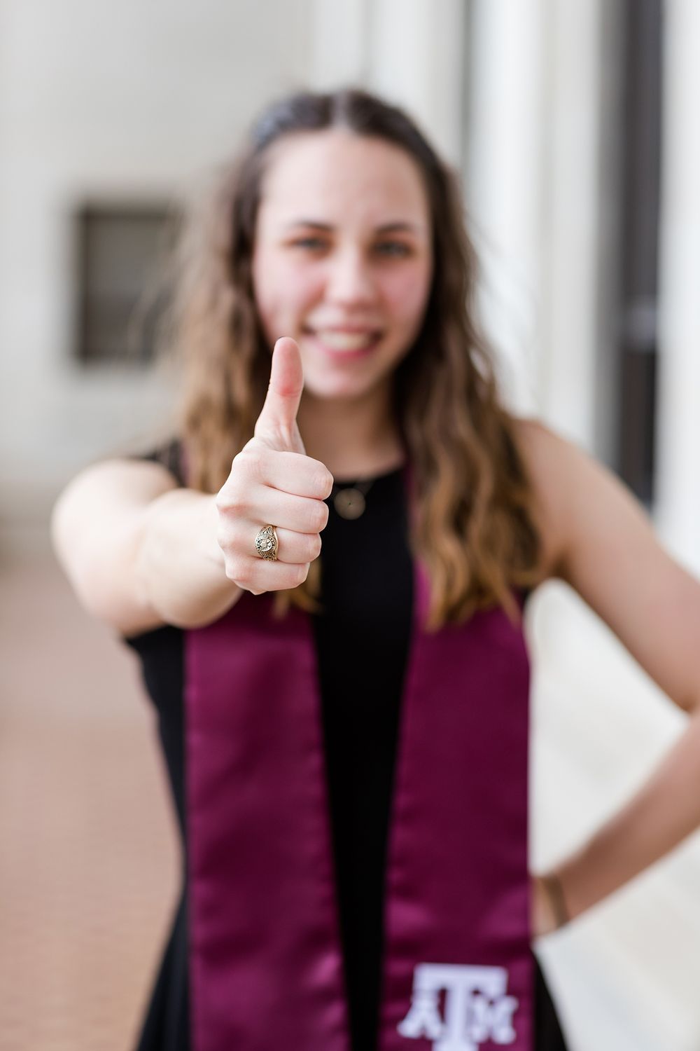 Texas A&M University Senior Photo Photographer Jack K. Williams Administration Building