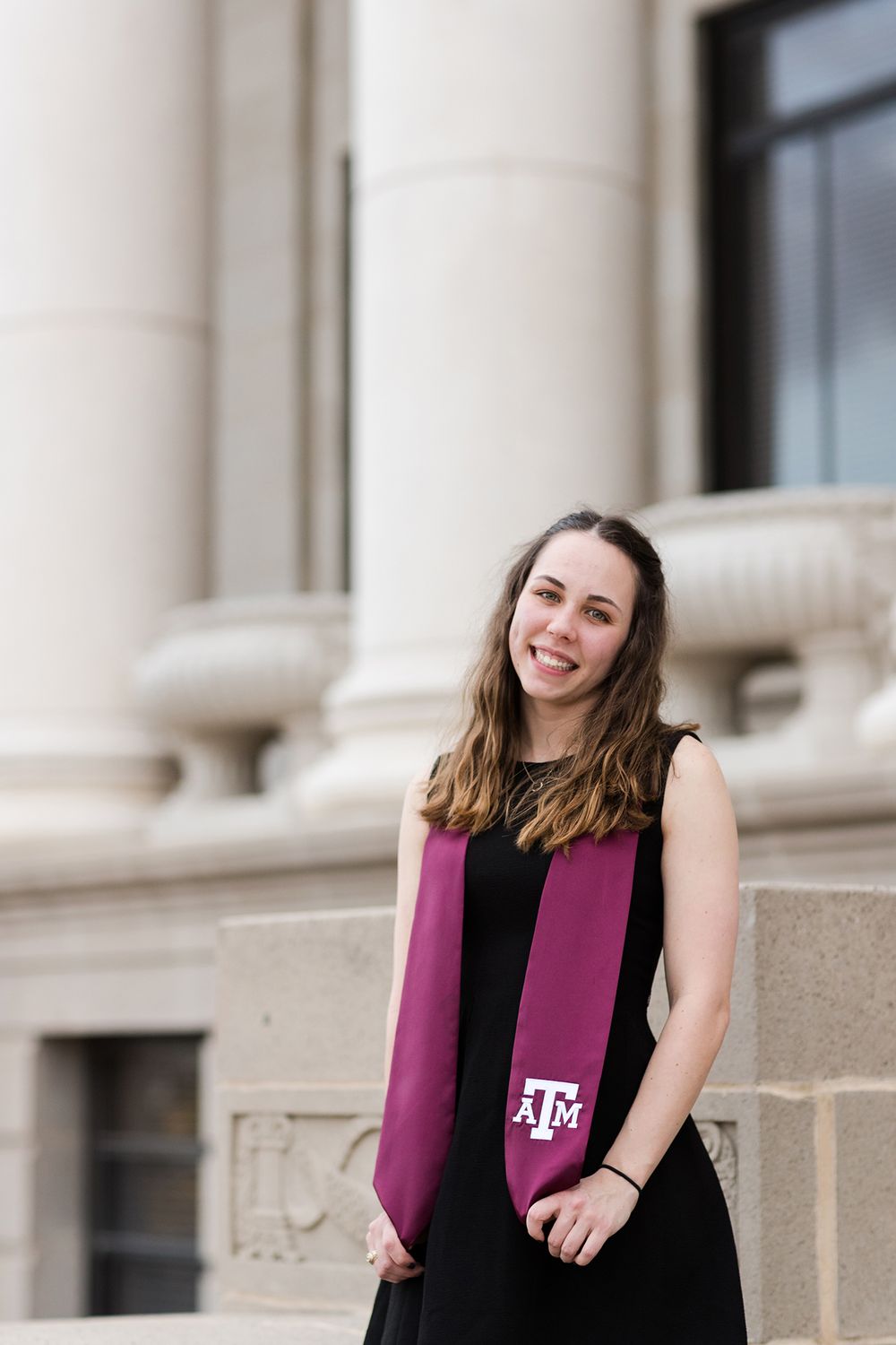 Texas A&M University Senior Photo Photographer Jack K. Williams Administration Building