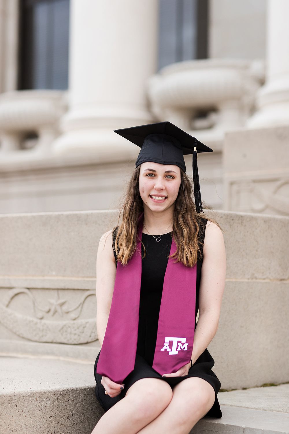 Texas A&M University Senior Photo Photographer Jack K. Williams Administration Building