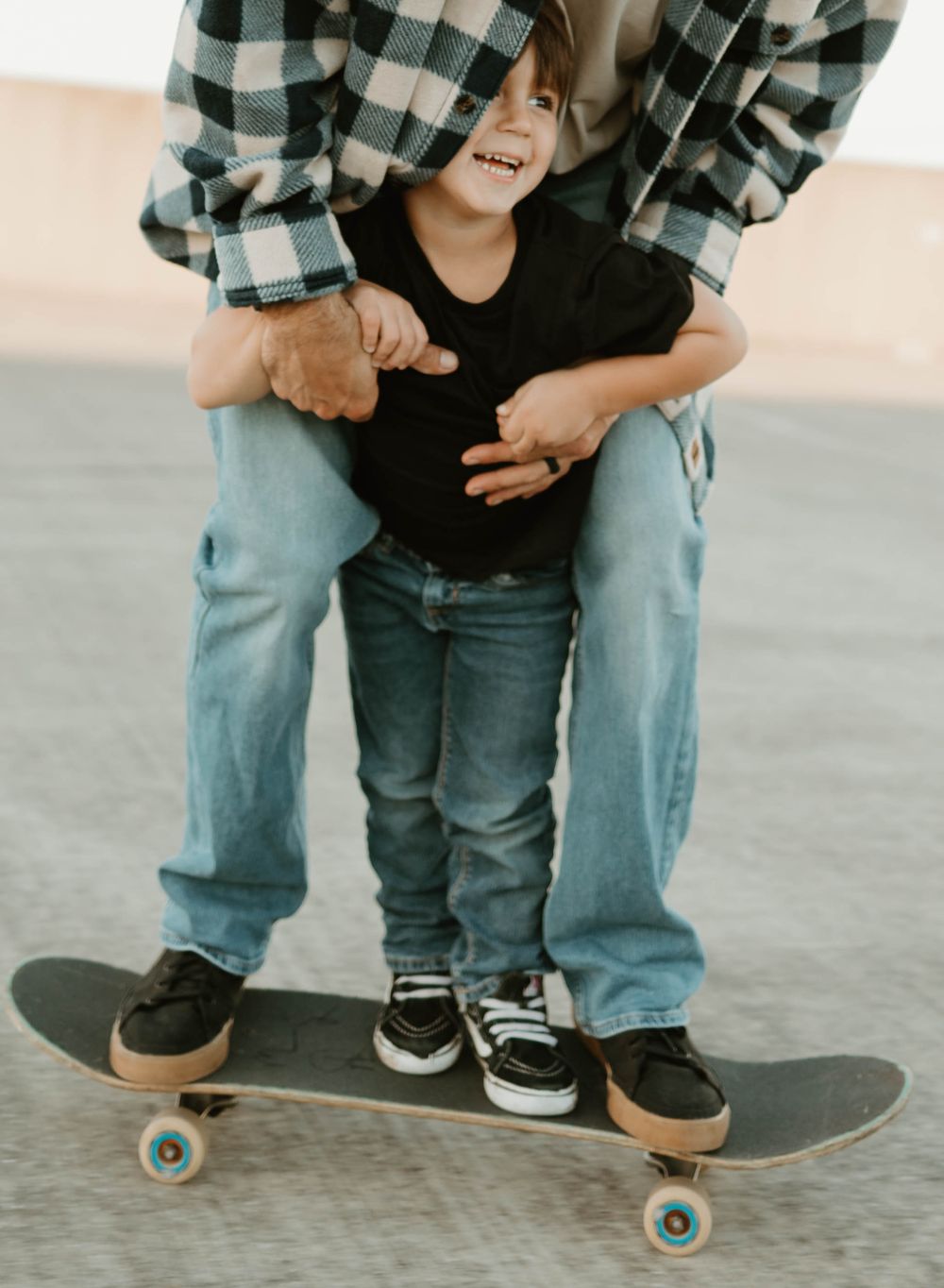 Close-up of skateboarding instruction focusing on foot placement and stance.