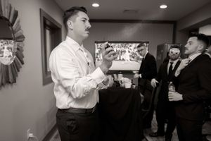 Groom portrait captured by wedding photographer in Sussex County, NJ