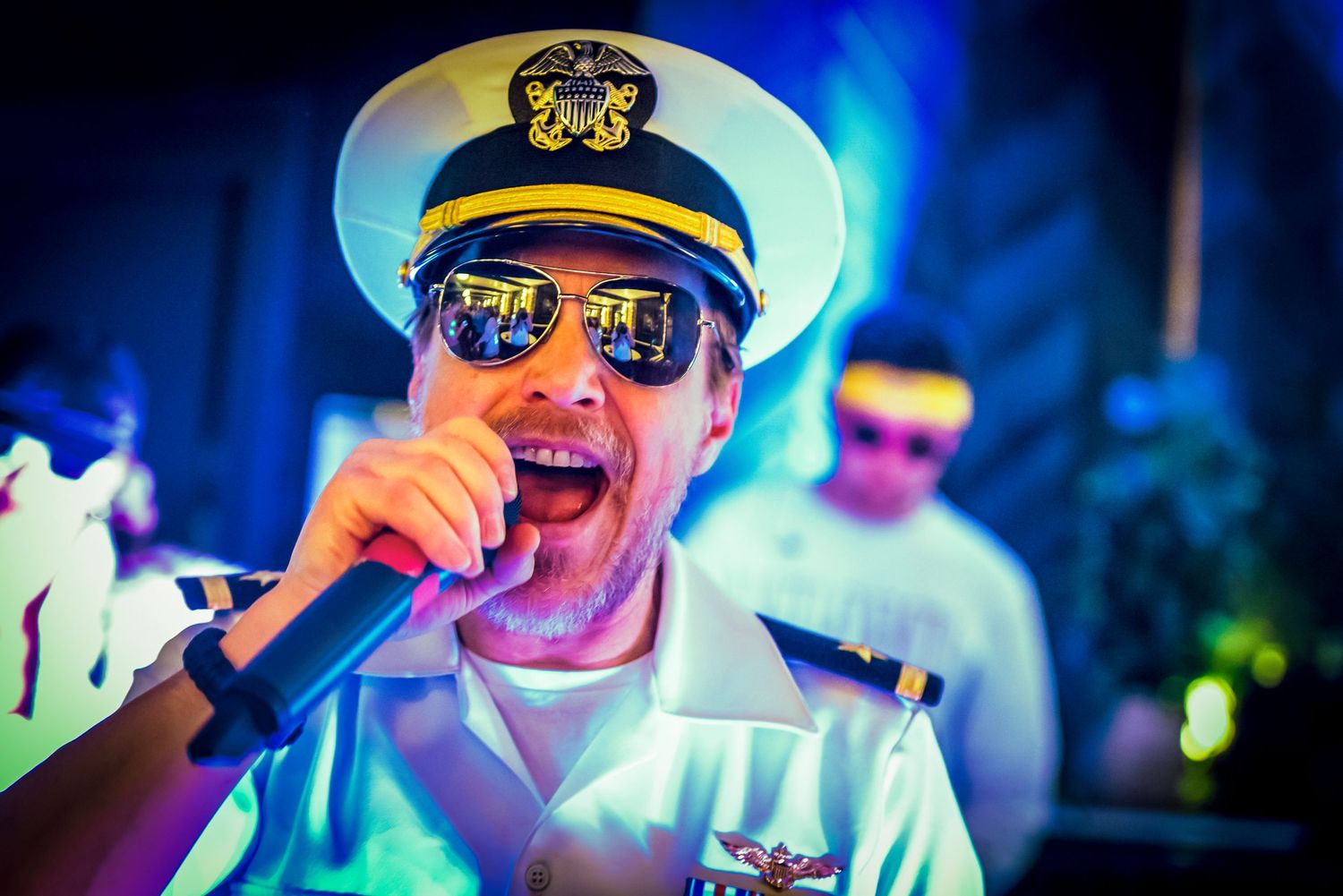 Spring Break performing at a corporate party