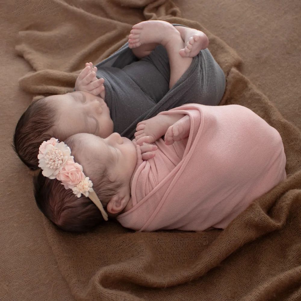 wrapped newborn photography