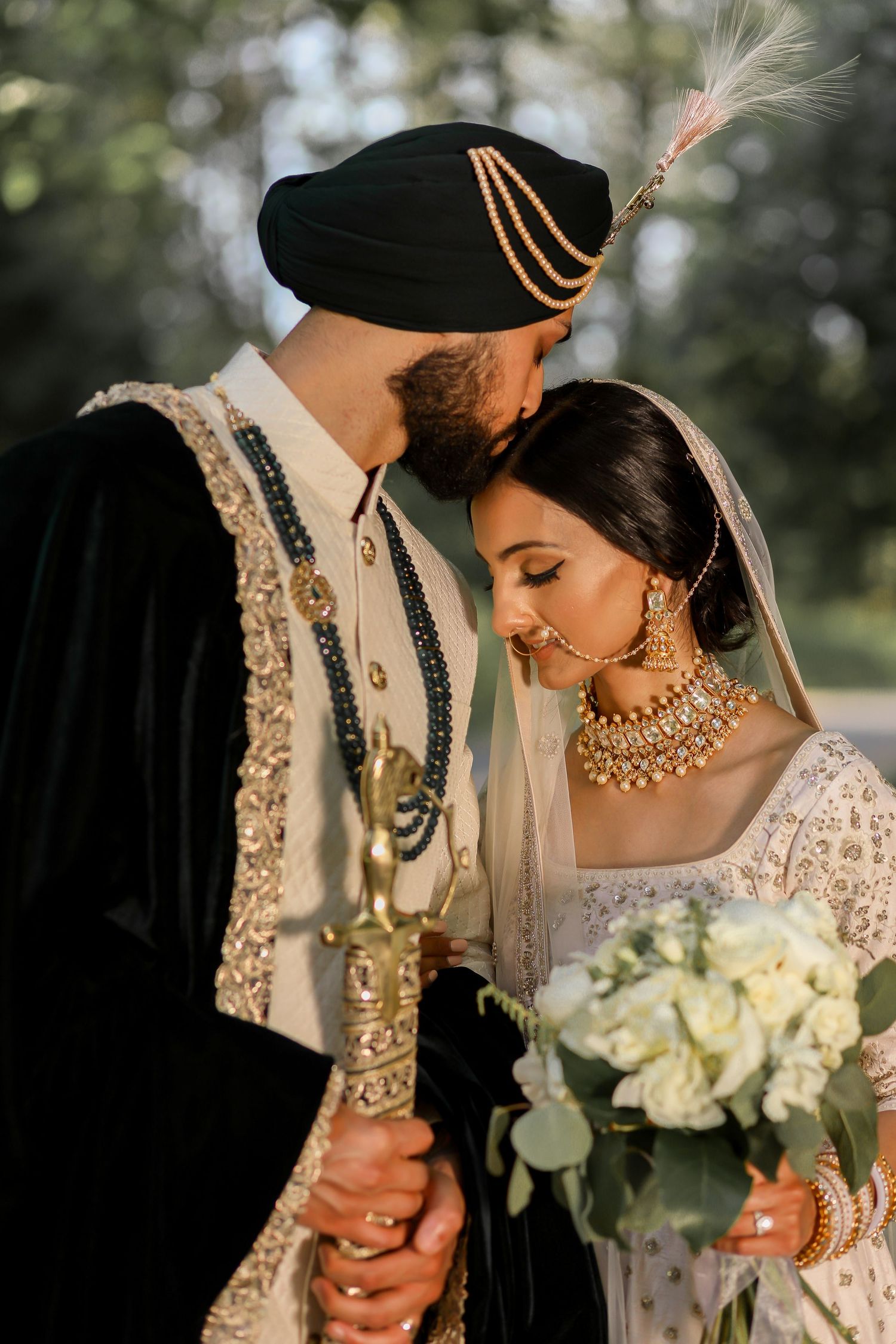 sikh Punjabi wedding with bride and groom in Vancouver