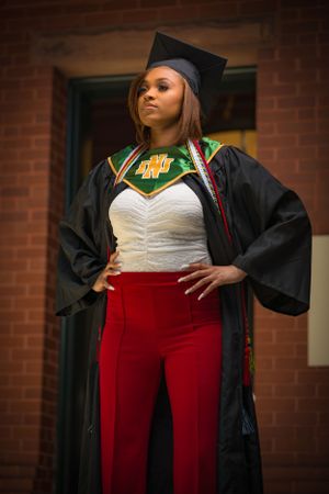 Cap and Gown Portraits in Greenville, NC