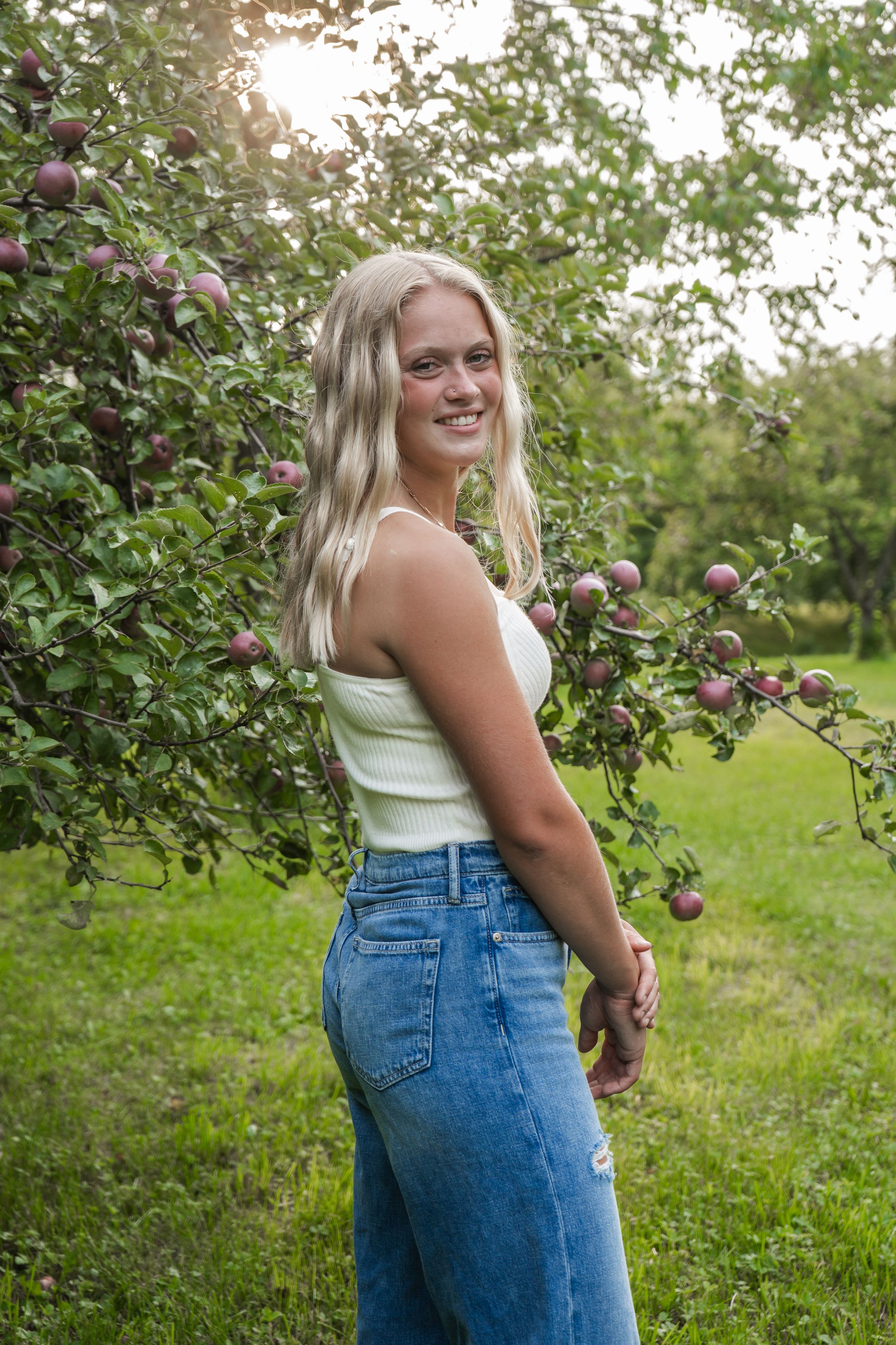 A Girl's senior portrait