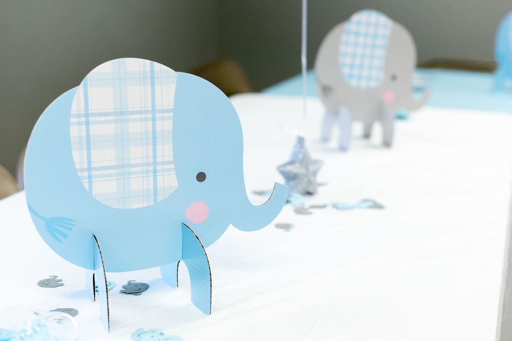baby boy, shower, blue