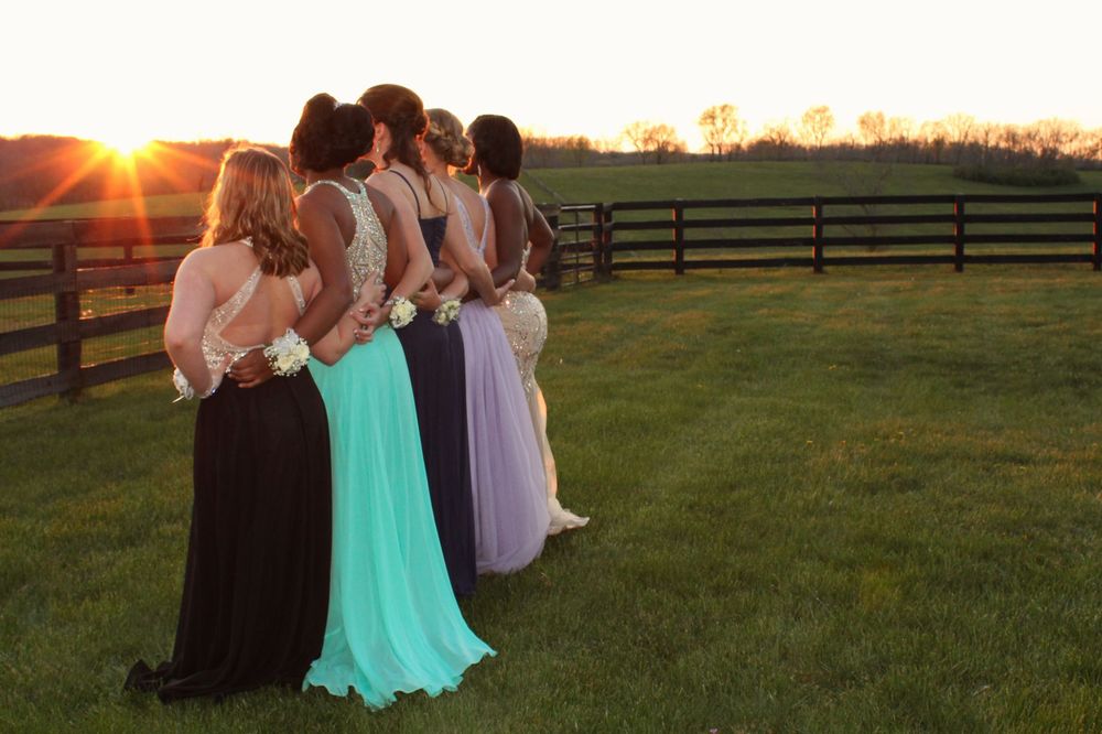 prom, golden hour, seniors, dress, formal